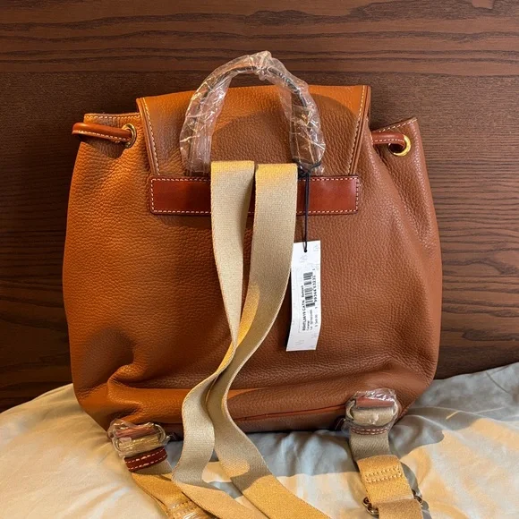 Dooney & Bourke Tan Leather Backpack display picture 2